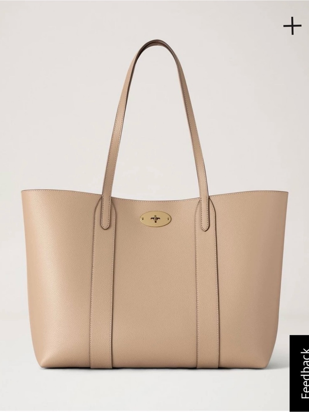 Mulberry Bayswater Tote Bag in Taupe with Gold Hardware
